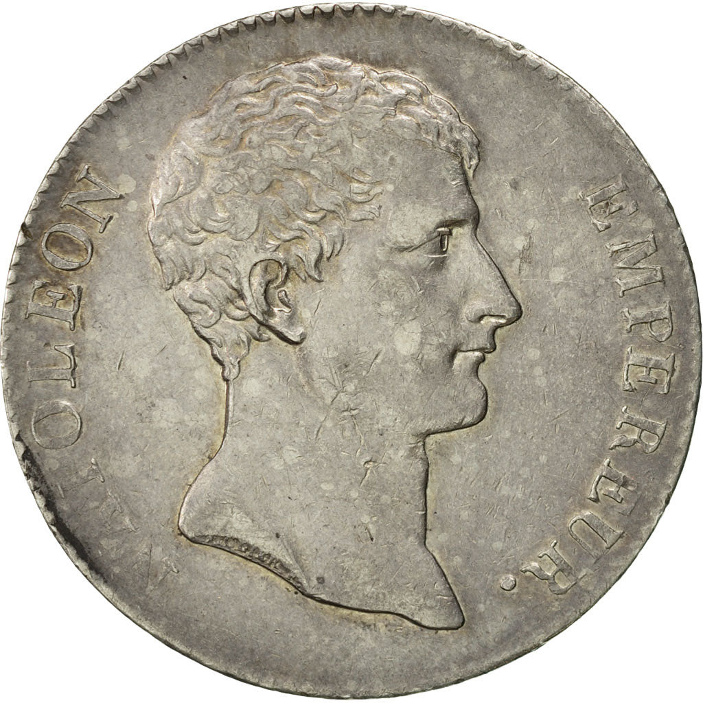 Coin, France, Napoléon I, 5 Francs, 1804, Paris, AU(50-53), Silver, KM:660.1