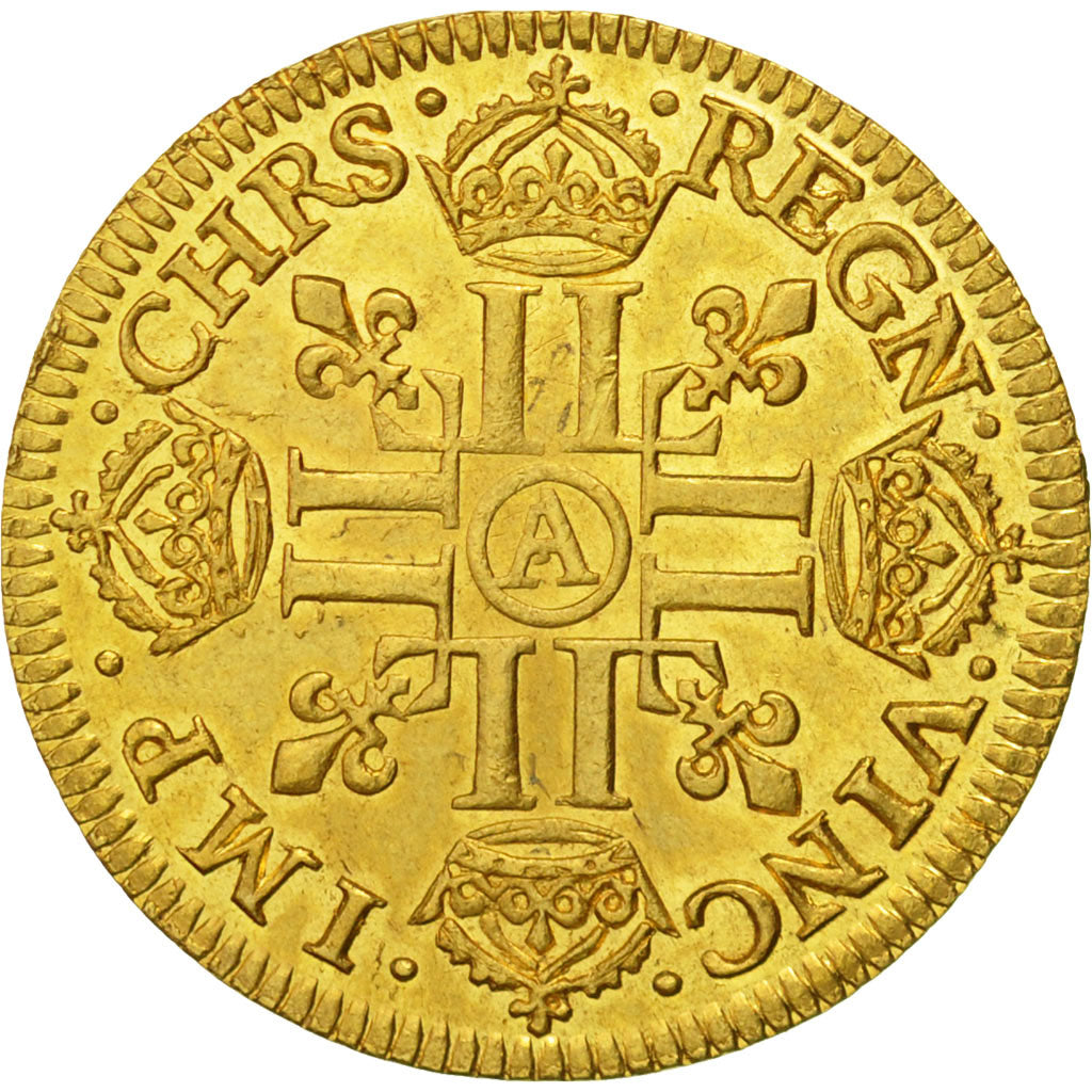 Coin, France, Louis XIII, Louis d'Or, 1642, Paris, AU(55-58), Gold, KM:136.1
