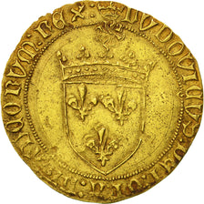 France, Louis XI, Ecu d'or au soleil, Angers, AU(50-53), Gold, Duplessy 544