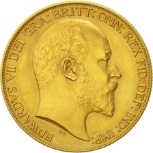 Gran Bretaña, Edward VII, 2 Pounds, 1902, London, SC, Oro, KM:806