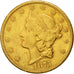 Coin, United States, Liberty Head, $20, Double Eagle, 1875, U.S. Mint, Carson