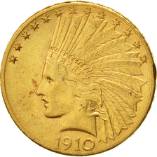 Moneta, Stati Uniti, Indian Head, $10, Eagle, 1910, U.S. Mint, Denver, SPL-