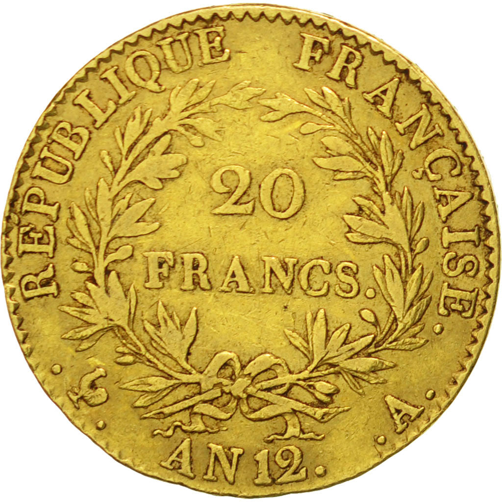 France, Napoléon I, 20 Francs, 1803, Paris, VF(30-35), Gold, KM:651