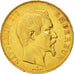 Moneta, Francia, Napoleon III, Napoléon III, 50 Francs, 1858, Paris, BB, Oro
