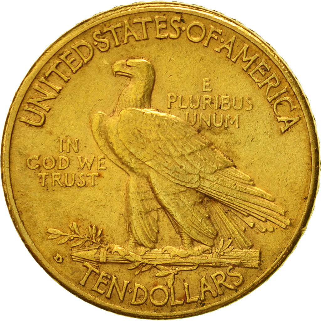 Monnaie, États-Unis, Indian Head, $10, Eagle, 1908, U.S. Mint, Denver, TTB+