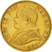 Moneta, STATI ITALIANI, PAPAL STATES, Pius IX, 20 Lire, 1866, Roma, BB, Oro