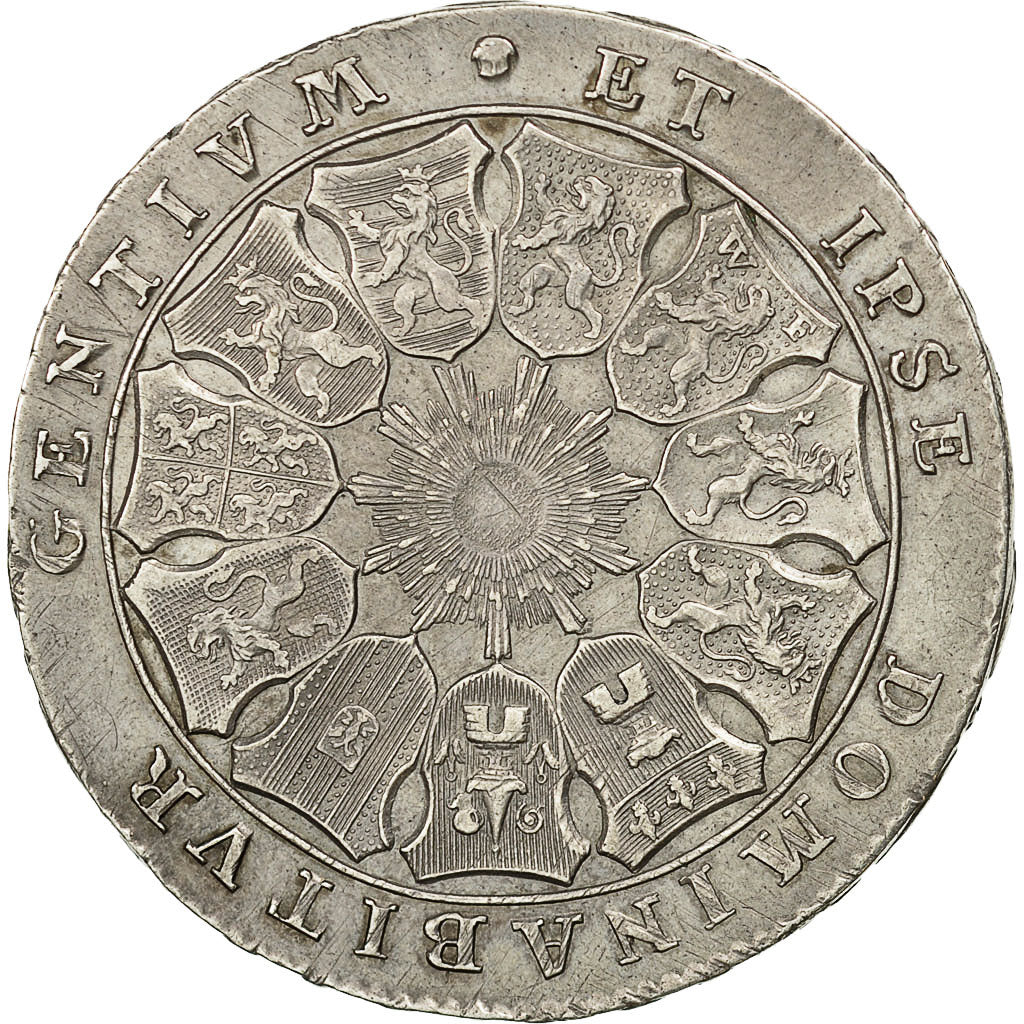 Coin, AUSTRIAN NETHERLANDS, 3 Florins, 3 Guldens, 1790, Brussels, AU(50-53)