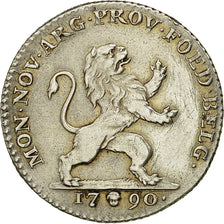 Paesi Bassi austriaci, Florin, Gulden, 1790, Brussels, BB, Argento, KM:48