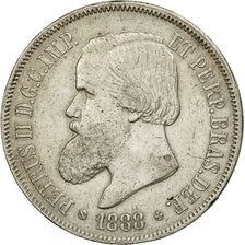 Monnaie, Brésil, Pedro II, 2000 Reis, 1888, TTB+, Argent, KM:485