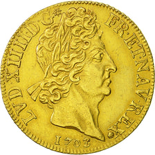 Coin, France, Louis XIV, Double louis d'or aux 8 L et aux insignes, 2 Louis