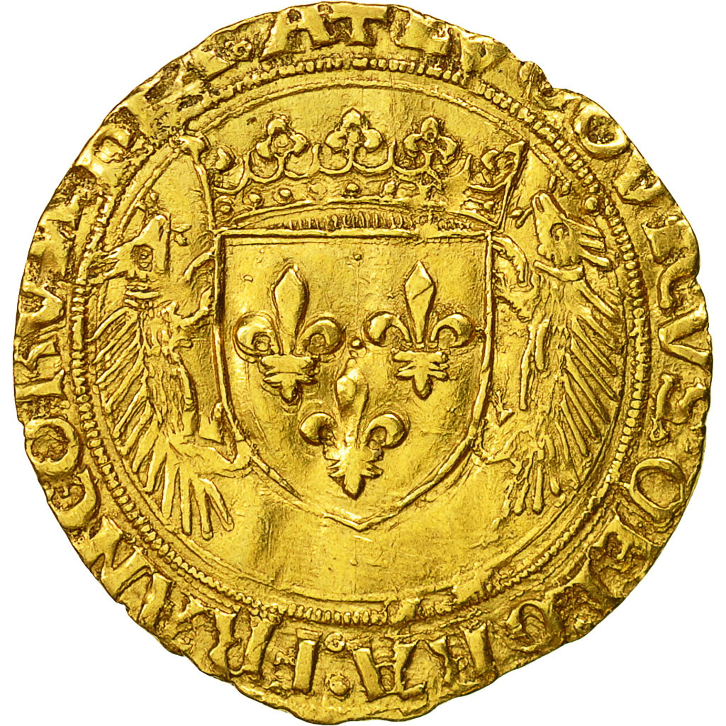 France, Louis XII, Ecu d'or aux Porcs-Epics, Toulouse, EF(40-45), Duplessy 655