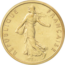 Munten, Frankrijk, 1/2 Franc, 1972, FDC, Goud, KM:P451, Gadoury:91.P3