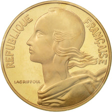 Coin, France, 20 Centimes, 1972, MS(65-70), Gold, KM:P448, Gadoury:56.P3