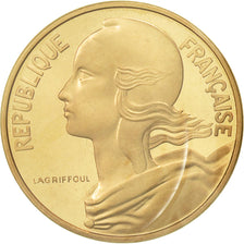 Moneta, Francja, 10 Centimes, 1972, MS(65-70), Złoto, KM:P445, Gadoury:46.P3