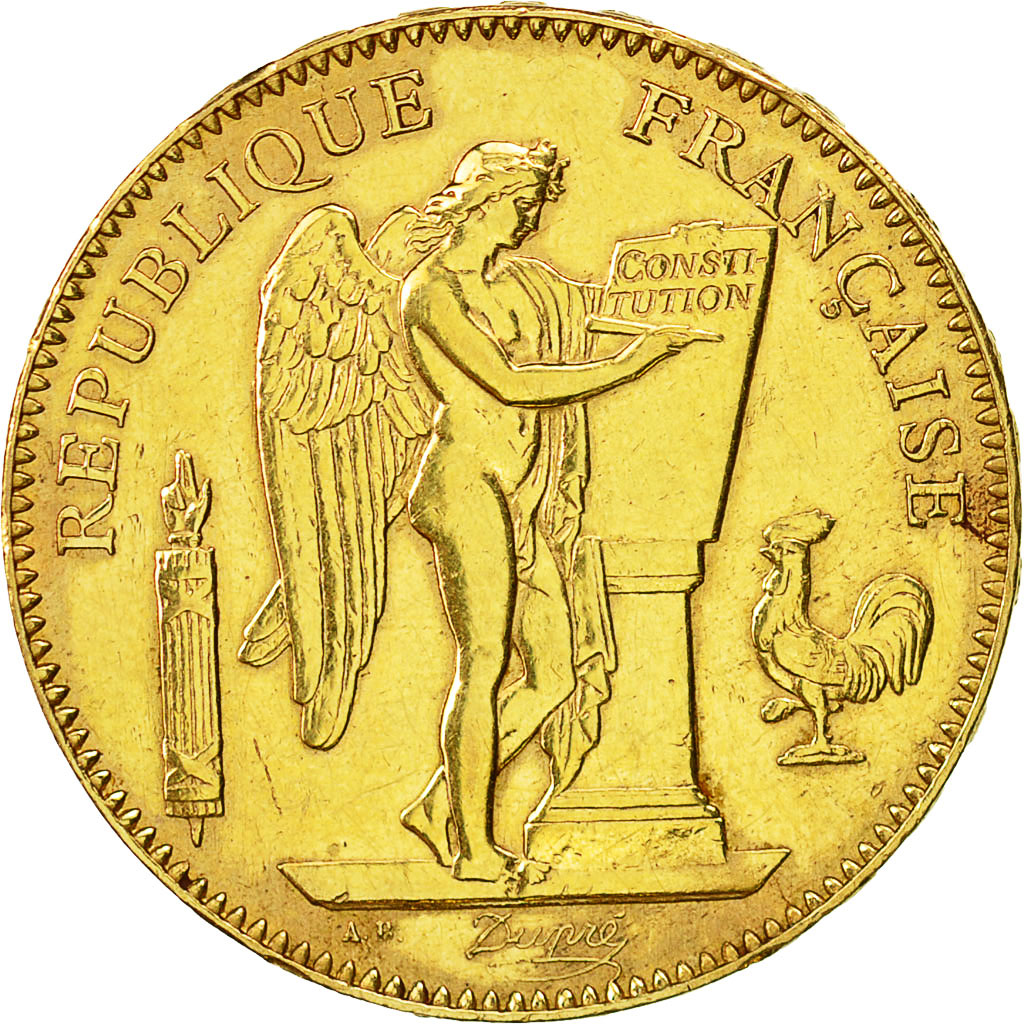 Moneta, Francia, Génie, 50 Francs, 1896, Paris, BB+, Oro, KM:831, Gadoury:1113
