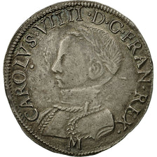 Moneda, Francia, Charles IX, Charles IX, Teston, 1562, Toulouse, MBC+, Plata
