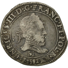 Münze, Frankreich, Henri III, Henri III, Franc au Col Fraisé, 1582, Toulouse