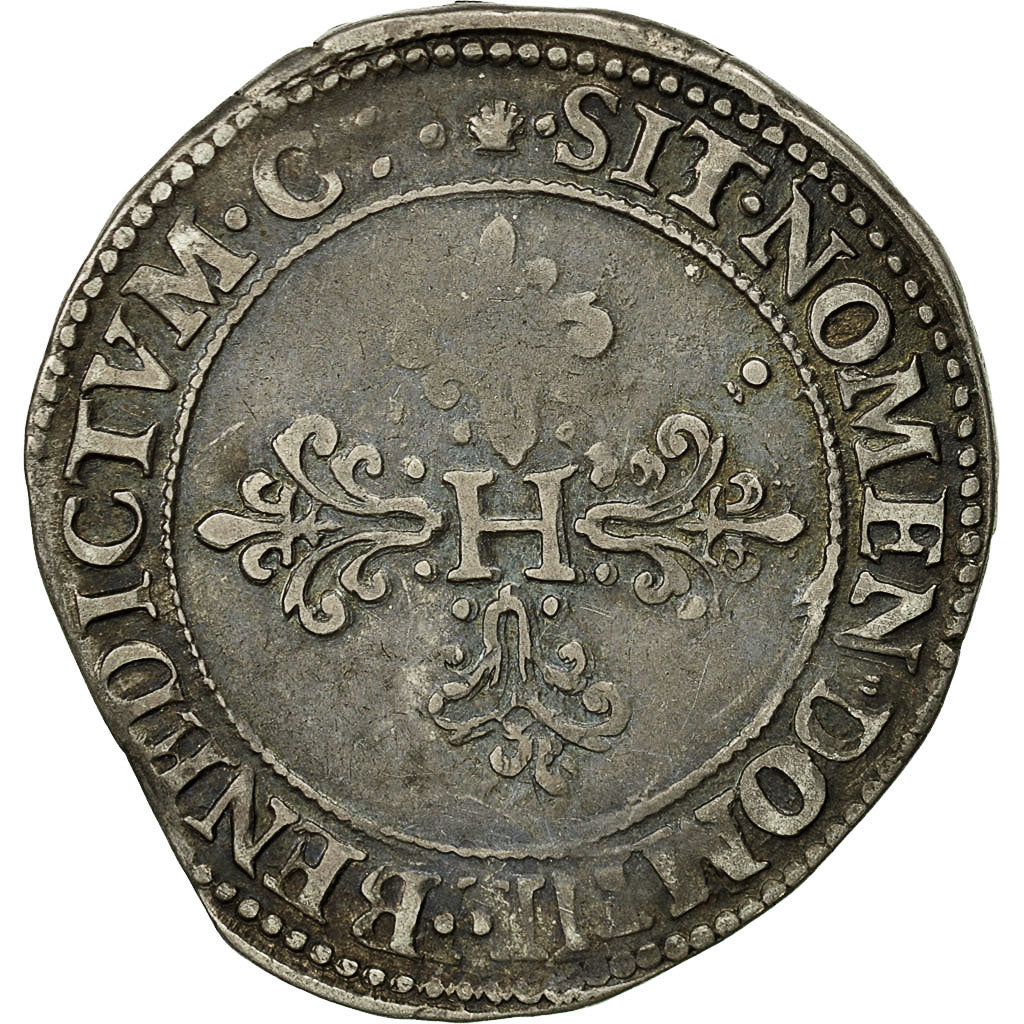 Münze, Frankreich, Henri III, Henri III, Franc au Col Fraisé, 1582, Toulouse
