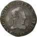 Monnaie, France, Henri III, Henri III, Franc au Col Plat, 1576, Rennes, TTB