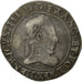 Monnaie, France, Henri III, Henri III, Franc au Col Plat, 1576, Rennes, TTB
