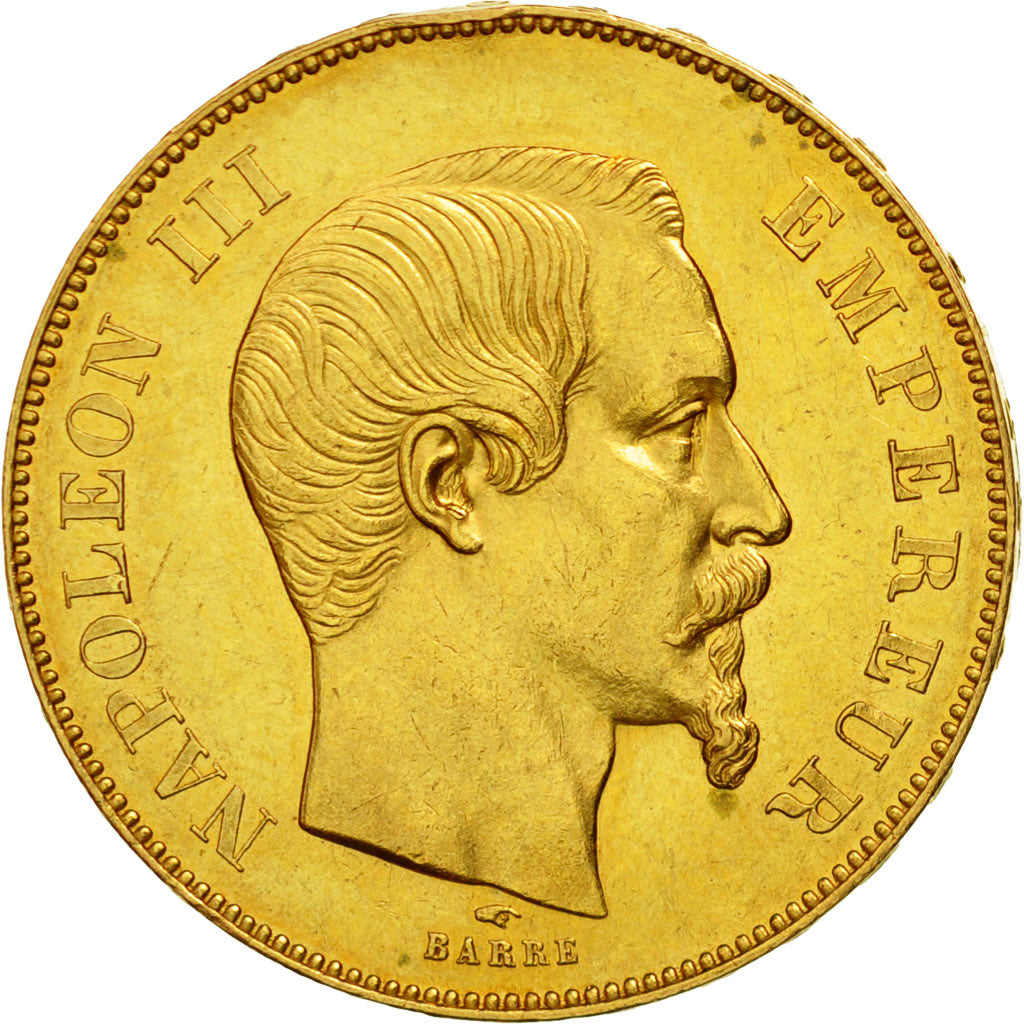 Coin, France, Napoleon III, Napoléon III, 50 Francs, 1855, Paris, AU(50-53)