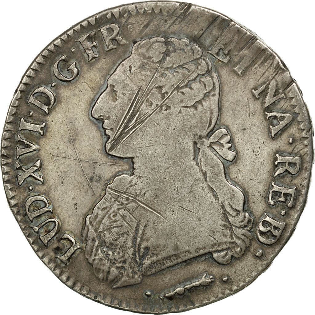 Münze, Frankreich, Louis XVI, Écu de Béarn aux branches d'olivier, Ecu, 1780
