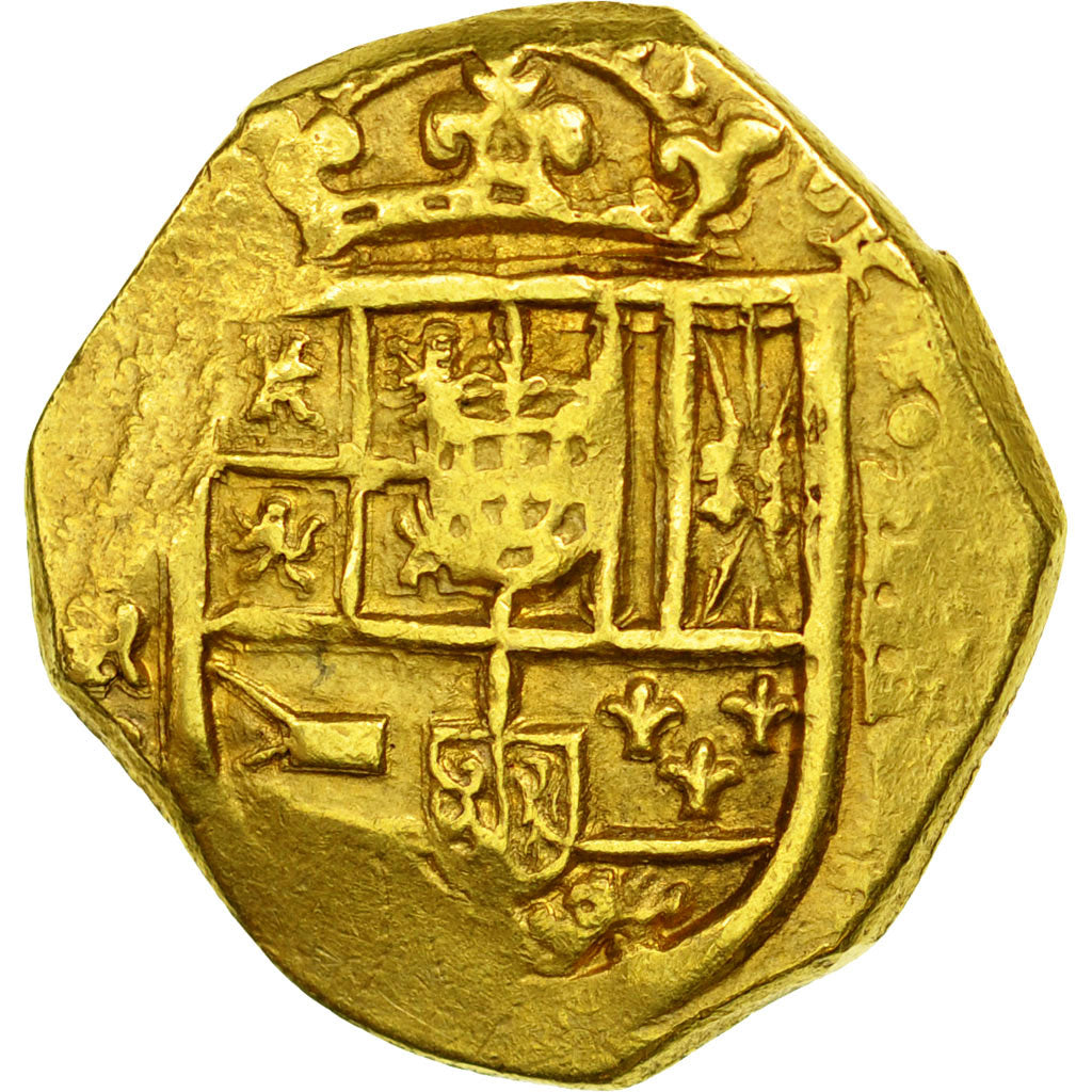 Spain, Philip II, 4 Escudos, VF(30-35), Gold