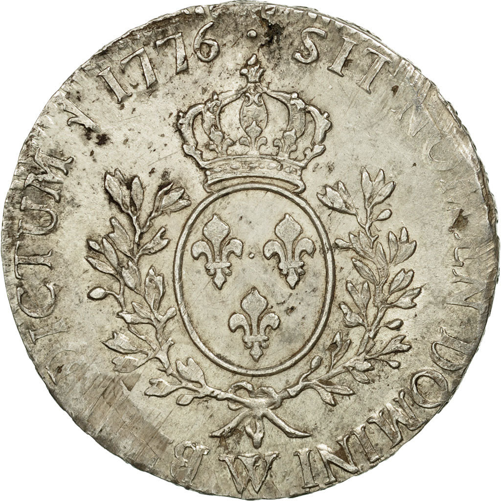 Coin, France, Louis XVI, Écu aux branches d'olivier, Ecu, 1776, Lille