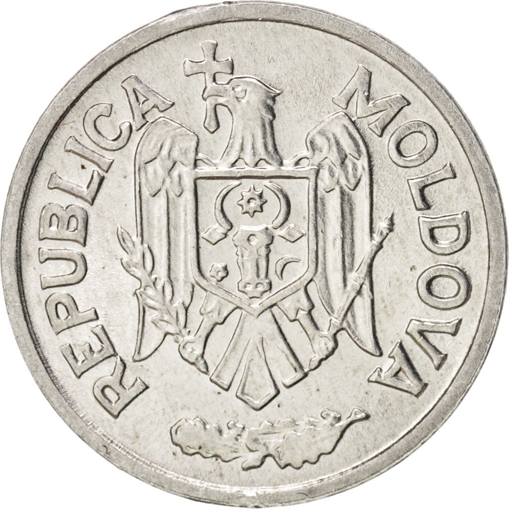 Moldova, 5 Bani, 1993, KM:2
