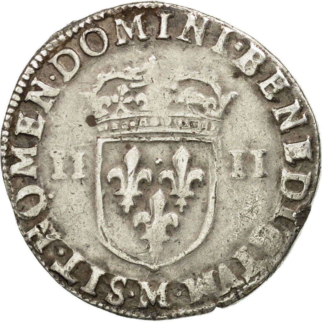 Coin, France, Henri IV, Henri IV, Quart Ecu, 1603, Toulouse, EF(40-45), Silver