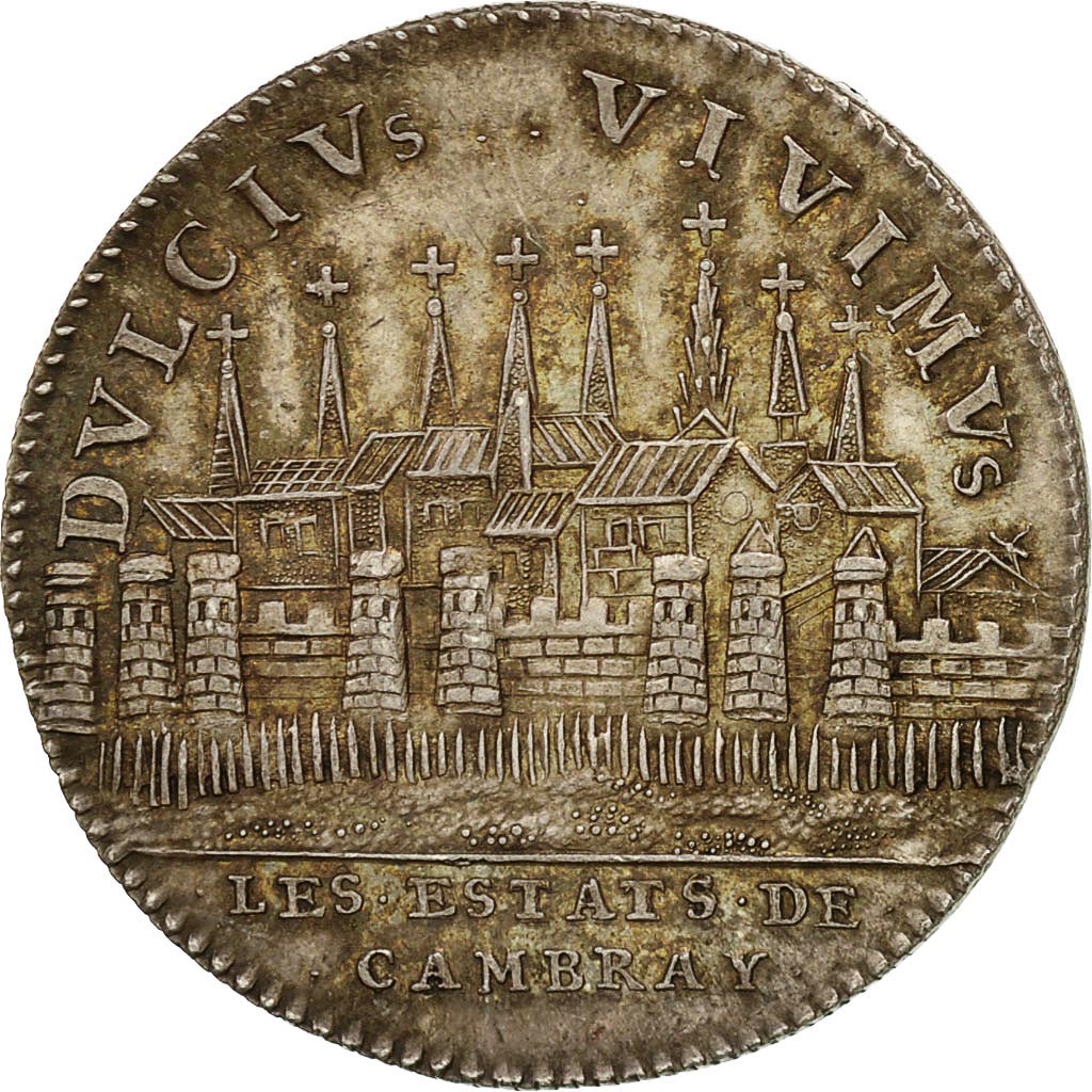 Francia, Token, Royal, Les Estats De Cambray, Louis XIV, History, TB, EBC