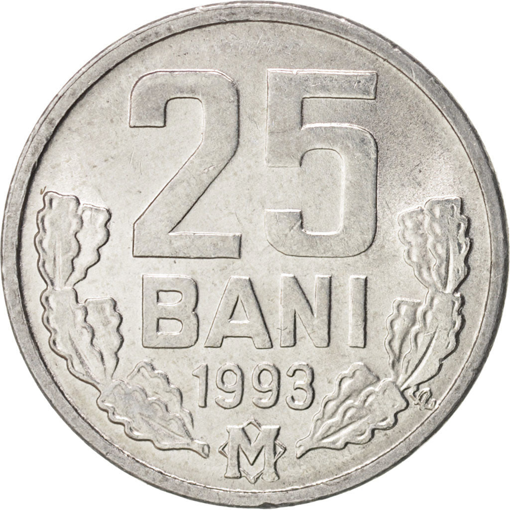 Moldova, 25 Bani, 1993, KM:3