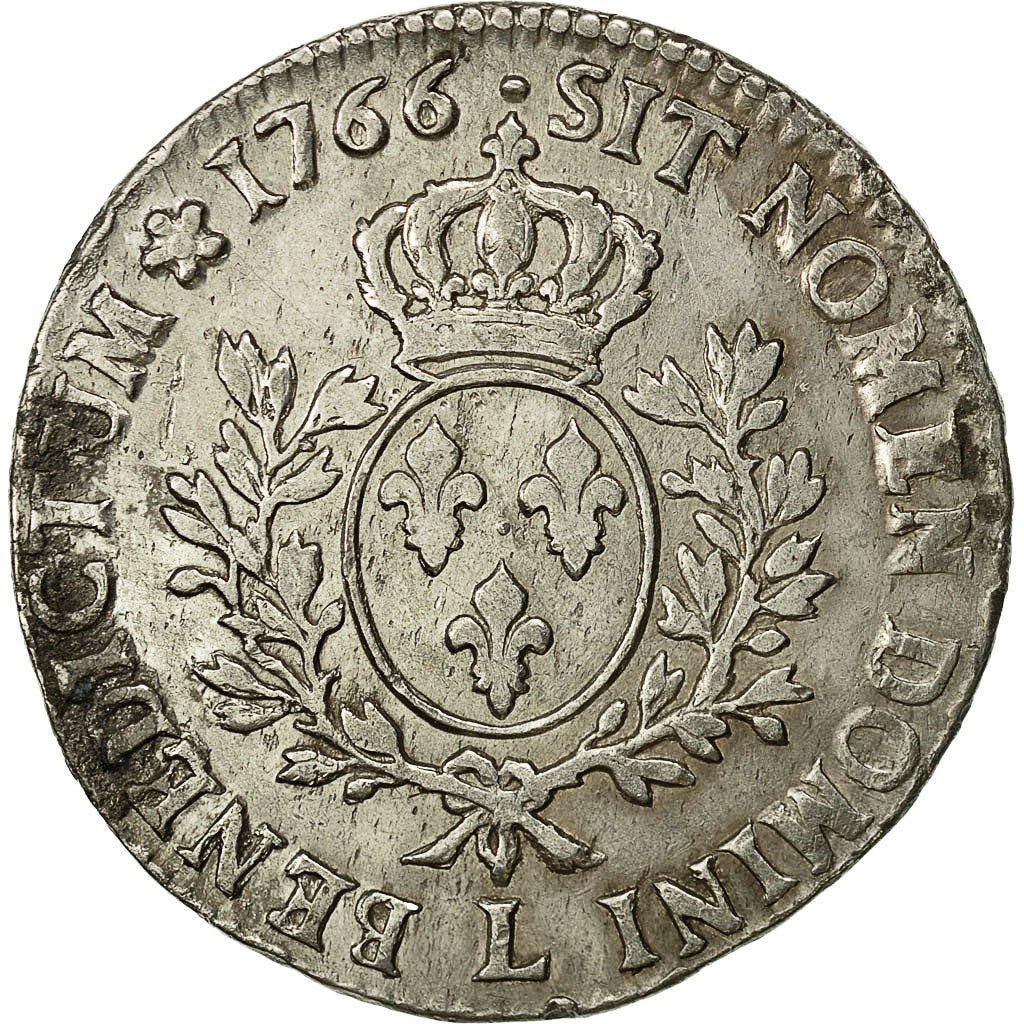 Frankreich, Louis XV, Écu au bandeau, Ecu, 1766, Bayonne, S+, KM 512.12