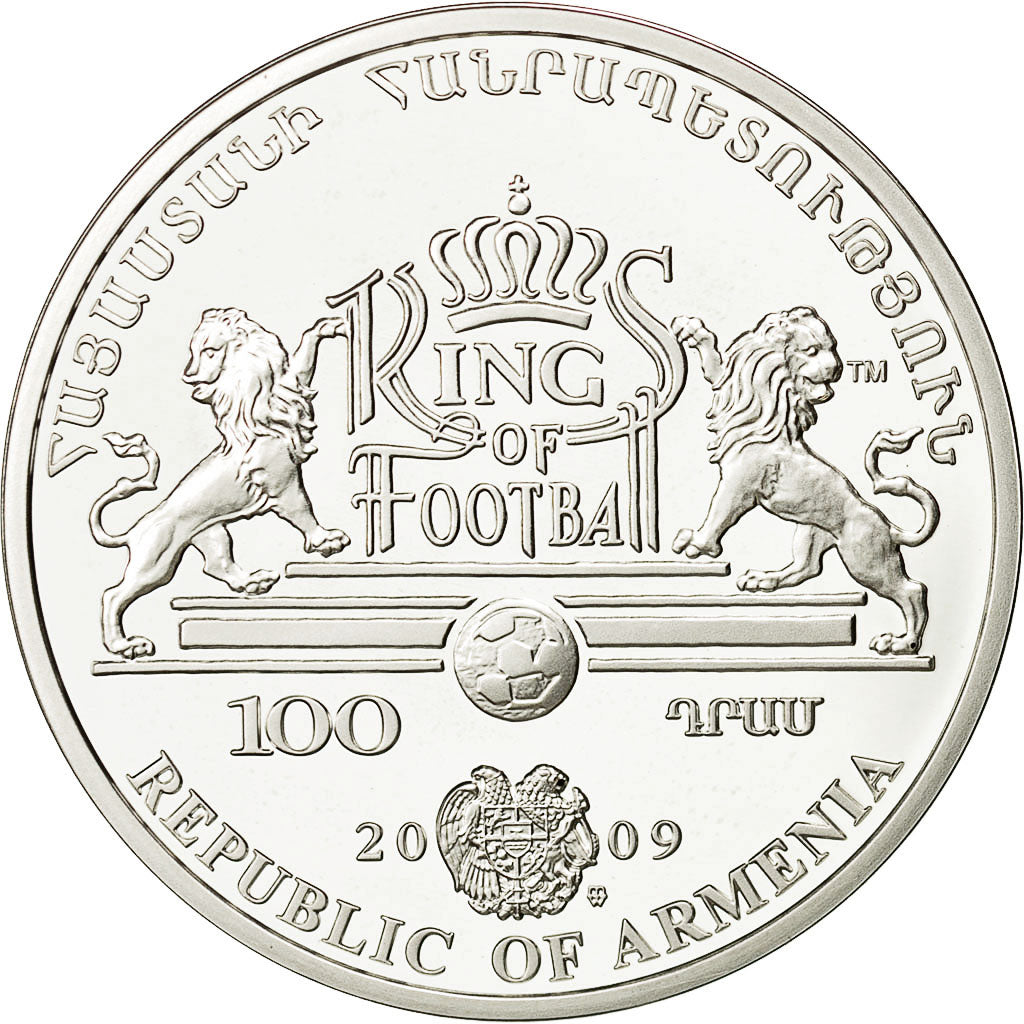 Coin, Armenia, 100 Dram, 2009, MS(65-70), Silver, KM:187
