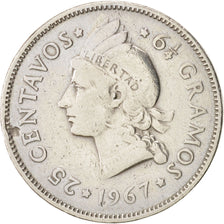 Repubblica domenicana, 25 Centavos, 1967, MB, Rame-nichel, KM:20a.1