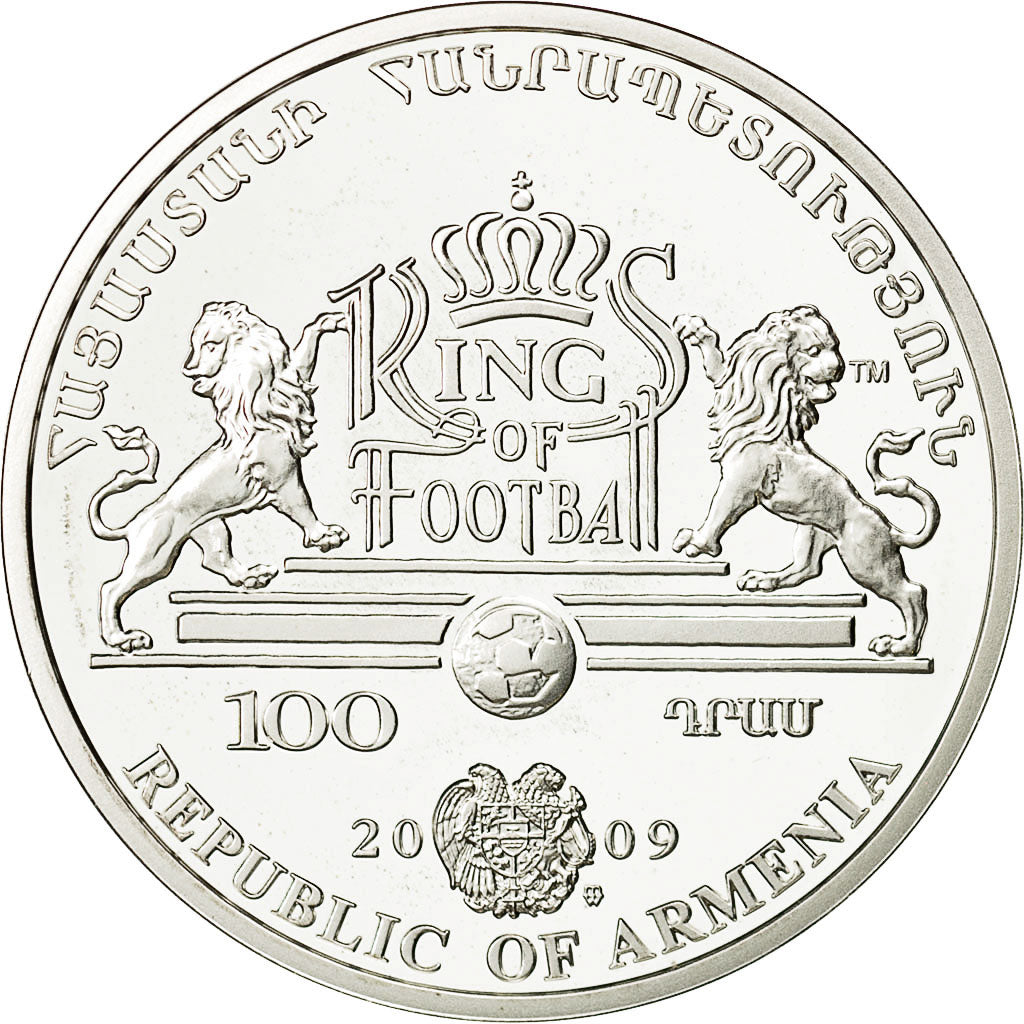 Moneta, Armenia, 100 Dram, 2009, FDC, Argento, KM:156