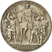 German States, PRUSSIA, Wilhelm II, 3 Mark, 1913, Berlin, AU(55-58), KM 534