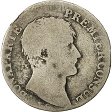France, Napoléon I, Franc, 1803, Limoges, B, Argent, KM:649.6, Gadoury:442