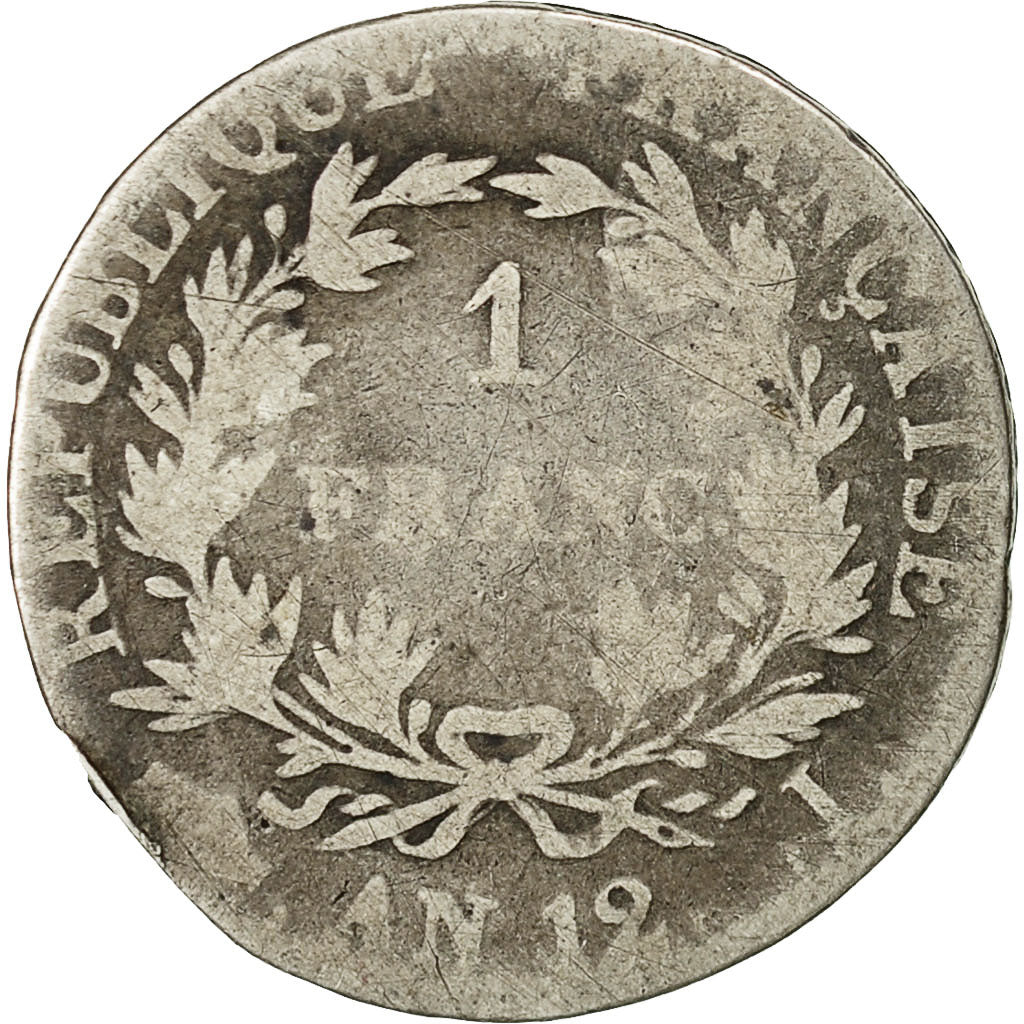 France, Napoléon I, Franc, 1803, Limoges, B, Argent, KM:649.6, Gadoury:442