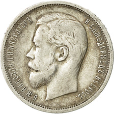 Russia, Nicholas II, 50 Kopeks, 1913, St. Petersburg, EF(40-45), Silver, KM:58.2