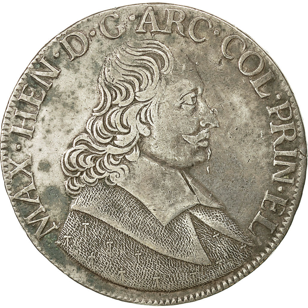 Coin, LIEGE, Maximilian Henry, Patagon, 1663, Liege, EF(40-45), Silver, KM:80