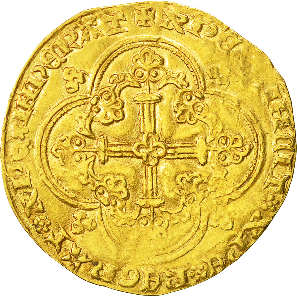 Coin, France, Franc à cheval, EF(40-45), Gold, Duplessy:294