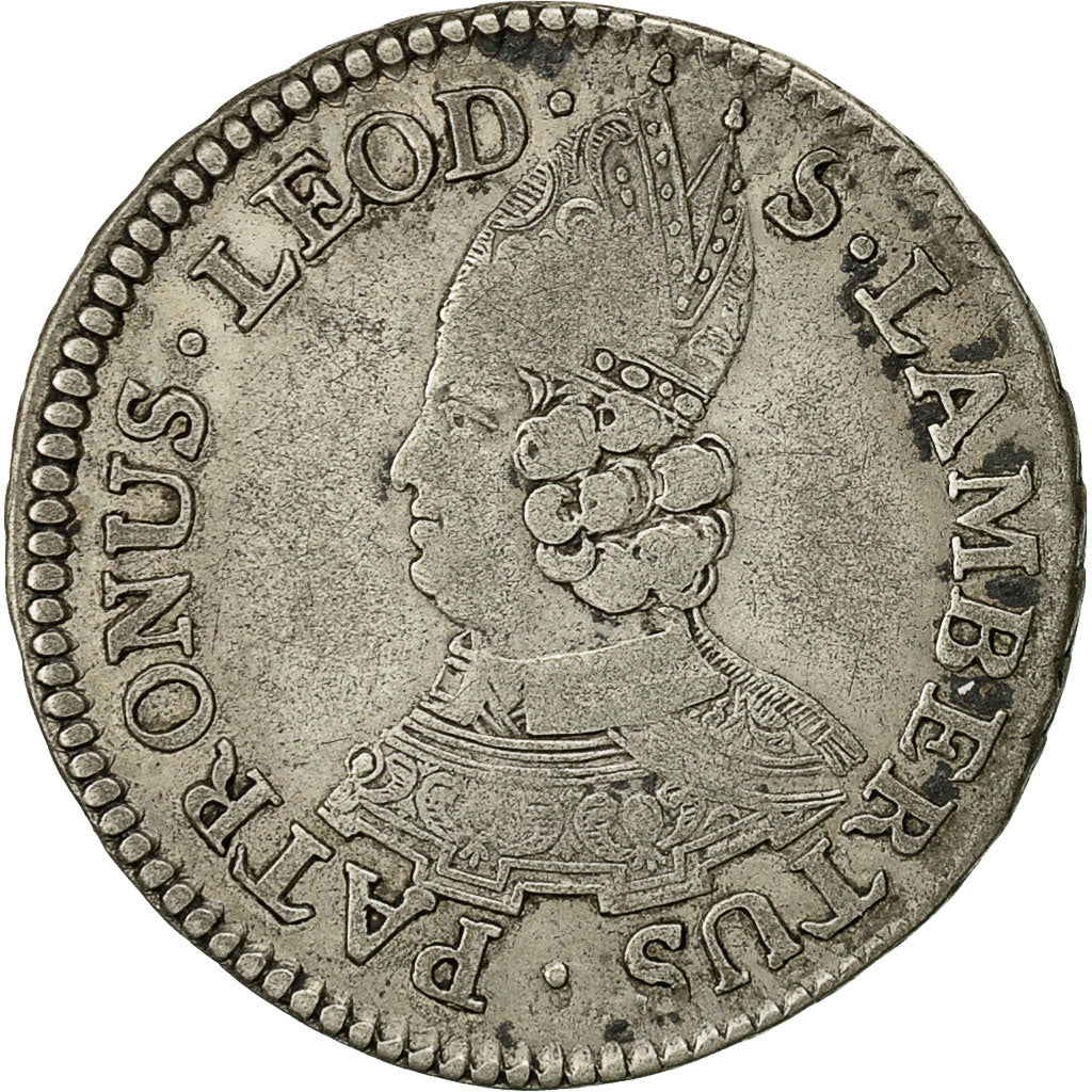 LIEGE, Escalin, 6 Sols, 1784, Liege, EF(40-45), Silver, KM:175