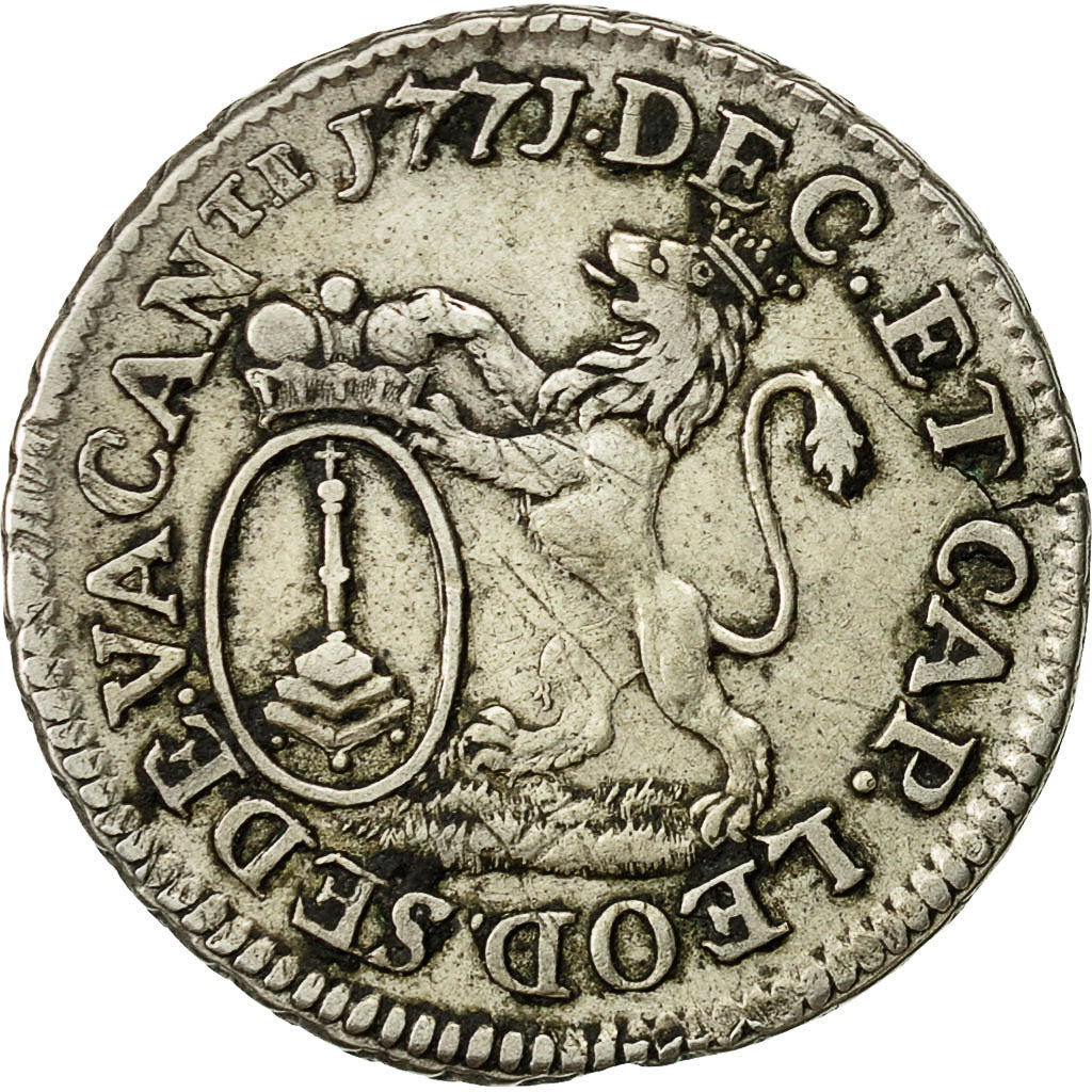 LIEGE, Escalin, 6 Sols, 1771, Liege, EF(40-45), Silver, KM:173