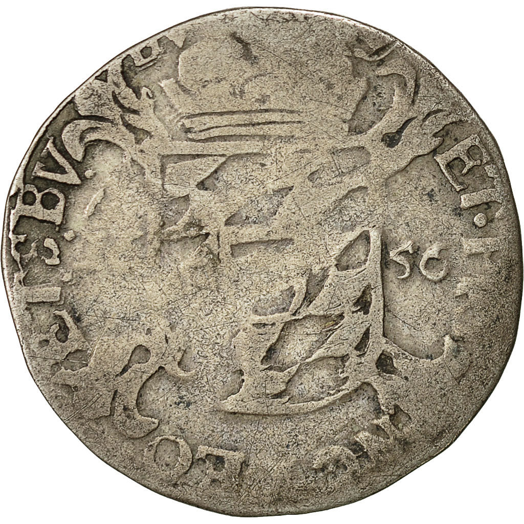 Coin, LIEGE, Maximilian Henry, Escalin, 1656, Liege, VF(30-35), Silver, KM:76