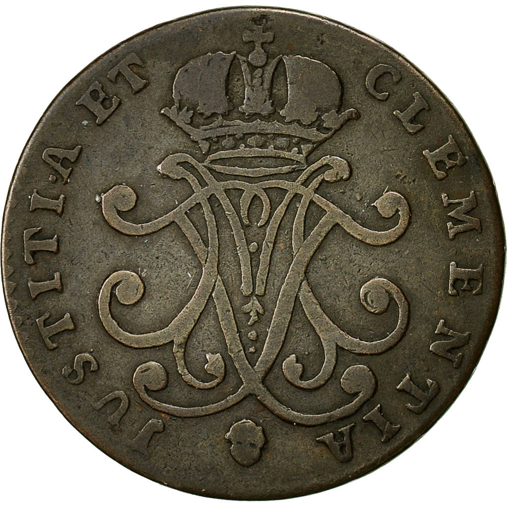 Luxembourg, Maria Theresa, 2 Liards, 1759, Brussels, EF(40-45), Copper, KM:4