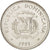Coin, Dominican Republic, 25 Centavos, 1991, AU(55-58), Nickel Clad Steel