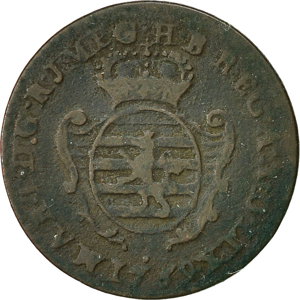 Coin, Luxembourg, Maria Theresa, Liard, 1759, Brussels, EF(40-45), Copper, KM:3