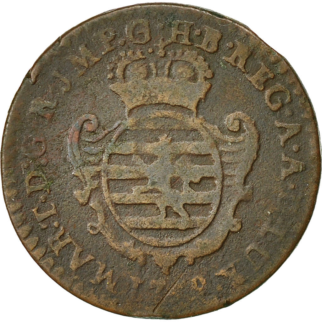 Luxembourg, Maria Theresa, Liard, 1759, Brussels, VF(20-25), Copper, KM:3