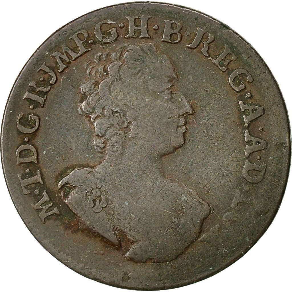 Luxembourg, Maria Theresa, Liard, 1757, Bruxelles, TB+, Cuivre, KM:1